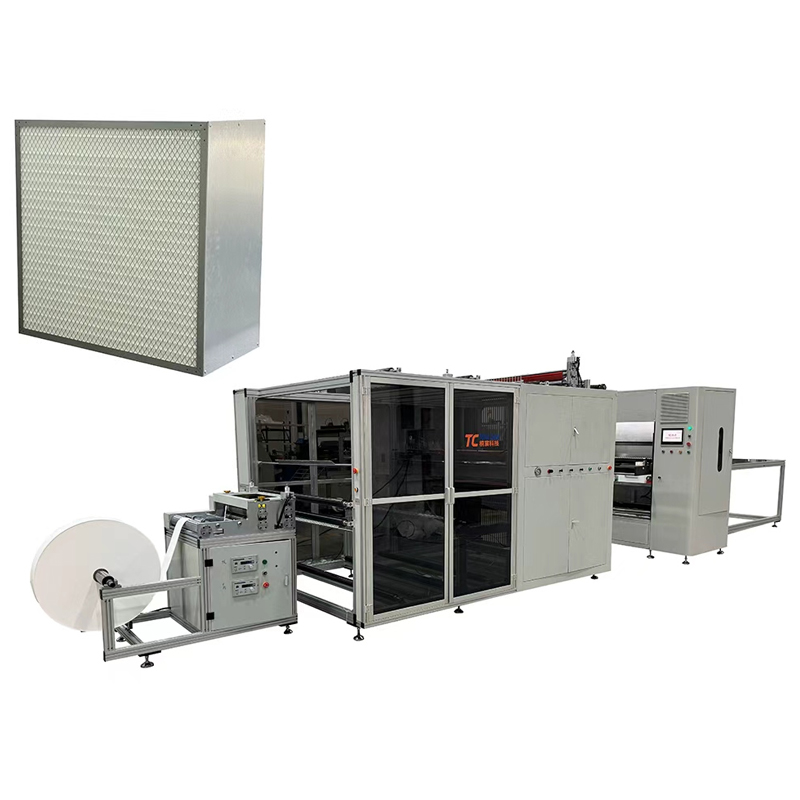 300mm Pleat Height High-Temperature Resistant Glass Fiber Filter Paper Folding Production Line