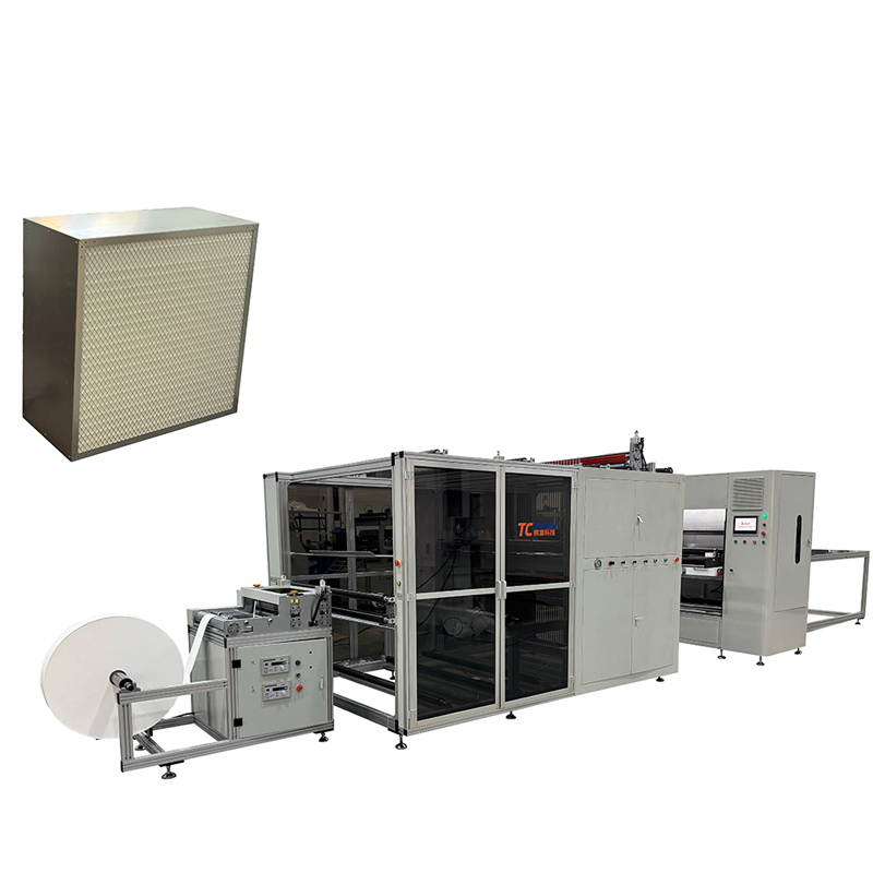 300mm Pleat Height High-Temperature Resistant Glass Fiber Filter Paper Folding Production Line